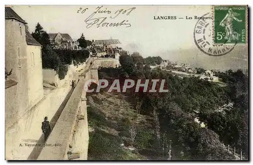 Cartes postales Langres Les remparts