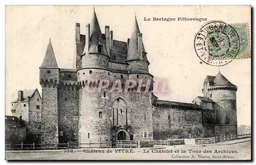 Ansichtskarte AK Chateau de Bitre Le Chatelet et la tour des archives