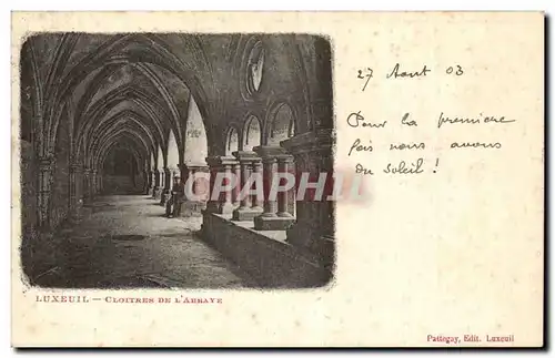 Cartes postales Luxeuil Cloitres de l'abbaye
