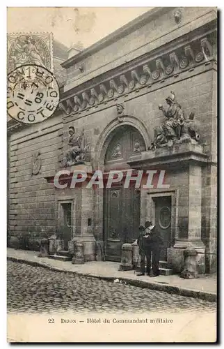 Cartes postales Dijon Hotel du commandant militaire