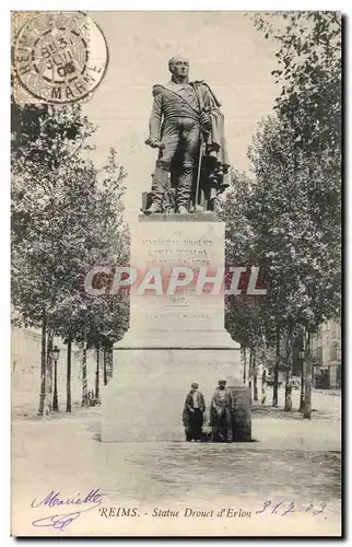 Cartes postales Reims Statue Drouet d'Erlon