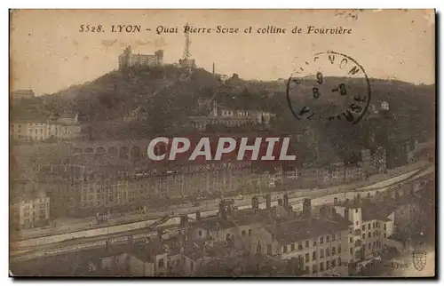 Ansichtskarte AK Lyon Quai Saint Pierre Scize et colline de Fourviere