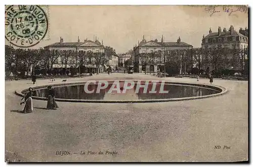 Ansichtskarte AK Dijon La place du peuple