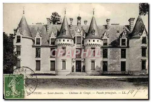 Ansichtskarte AK Environs de Tours Saint avertin Chateau de Conge Facade principale