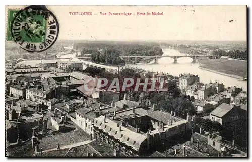 Ansichtskarte AK Toulouse Vue panoramique Pont St Michel