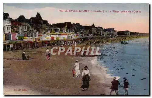 Cartes postales la Baule sur Mer La plage prise de l&#39Ouest