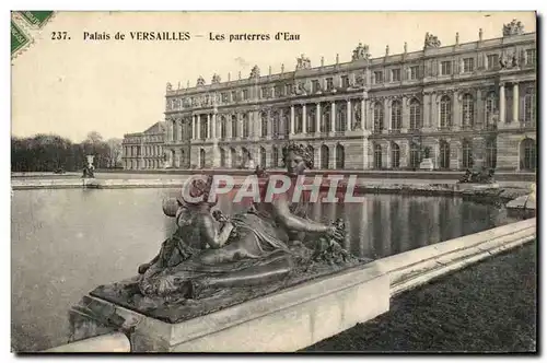 Cartes postales Palais de Versailles Les parterres d&#39eau