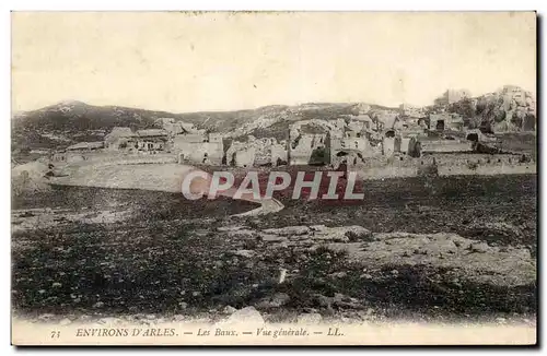 Cartes postales Environs d&#39Arles Les Baux Vue generale