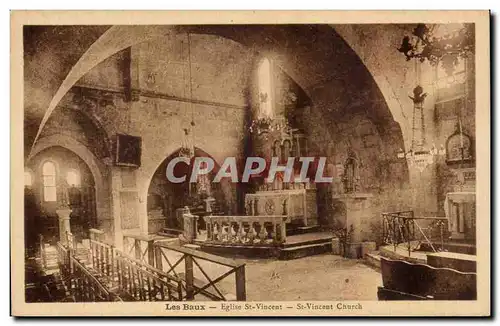 Cartes postales Les Baux Eglise St Vincent