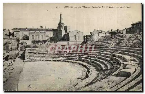 Arles Ansichtskarte AK Le theatre romain les Gradins