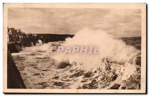 Arromanches Cartes postales Le port de la liberation 1944 Effet de mer par tempete