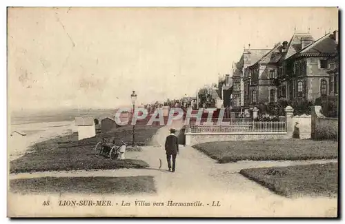 Lion sur Mer Cartes postales Les villas vers Hermanville