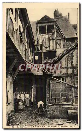 Lisieux Cartes postales La cour de Charlotte Corday