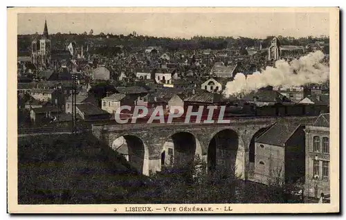 Lisieux Cartes postales Vue generale Train