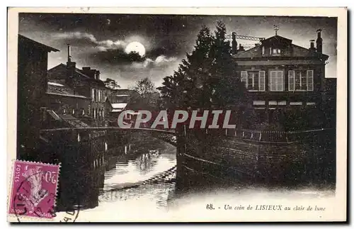 Lisieux Cartes postales Un coin au clair de lune