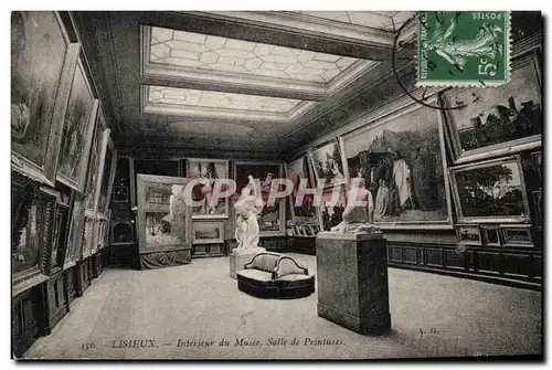 Lisieux Cartes postales Interieur du Musee Salle de peintures