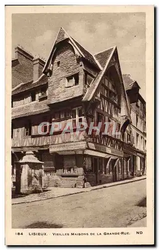 Lisieux Cartes postales Vieilles maisons de la grande rue