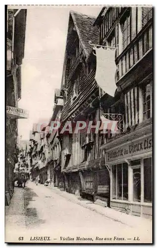 Lisieux Ansichtskarte AK Vieilles maisons Rue aux Feves Patisserie du Vieux Lisieux