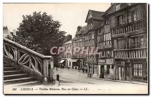 Lisieux Cartes postales Vieilles maisons Rue au Cahr