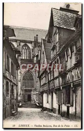 Lisieux Ansichtskarte AK Vieilles maisons Rue de la Paix