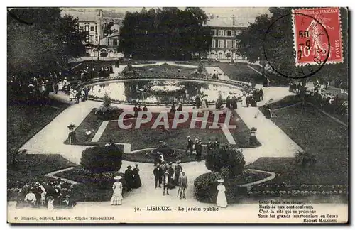 Lisieux Cartes postales Le jardin public