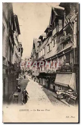 Lisieux Cartes postales La rue Aux Feves