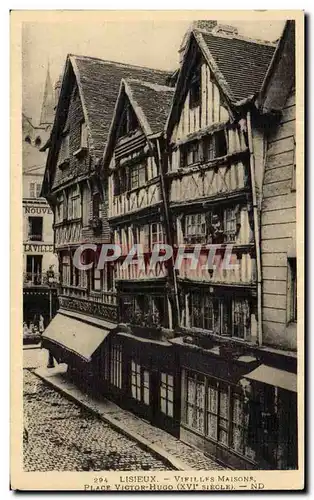 Lisieux Cartes postales Vieilles maisons Place Victor Hugo