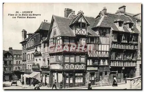 Lisieux Cartes postales Pace de la Halle au beurre Les vieilles maisons