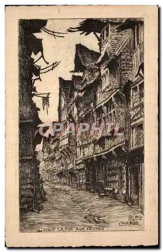 Lisieux Cartes postales La rue aux FEvres