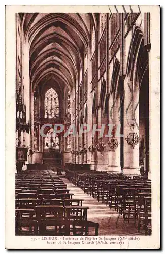 Lisieux Ansichtskarte AK Interieur de l&#39eglise St Jacques