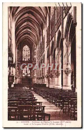 Lisieux Cartes postales Interieur de l&#39eglise St Jacques