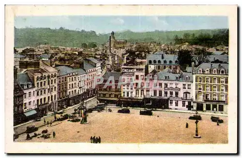 Lisieux Cartes postales La place Thiers Vue prise de la cathedrale