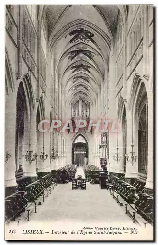 Lisieux Ansichtskarte AK Interieur de l&#39eglise Saint Jacques