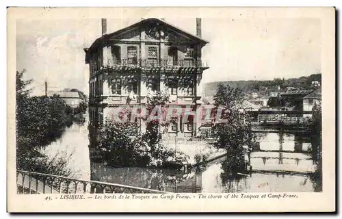 Lisieux Cartes postales Les bords de la Touques au camp France