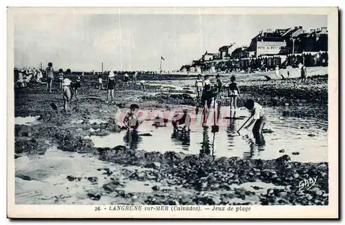 Langrune sur Mer Ansichtskarte AK Jeux de plage