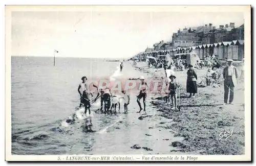 Langrune sur Mer Cartes postales Vue d&#39ensemble de la plage