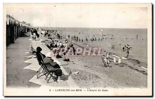 Langrune sur Mer Ansichtskarte AK L&#39heure du bain