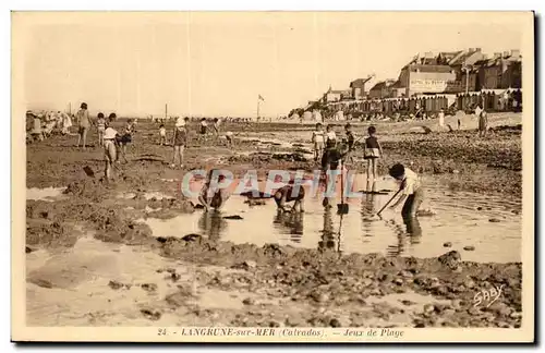 Langrune sur Mer Ansichtskarte AK Jeux de plage