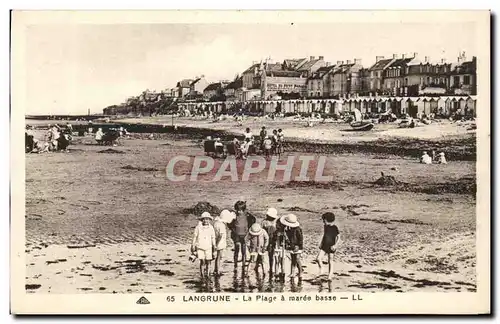 Langrune sur Mer Cartes postales La plage a maree basse