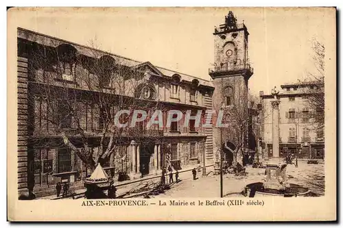 Cartes postales Aix en Provence La mairie et le beffroi