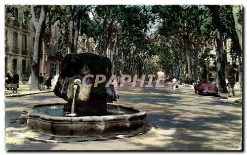 Cartes postales Aix en Provence Fontaine thermale sur le cours Mirabeau