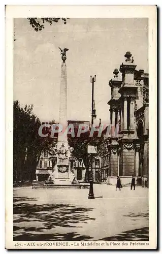 Ansichtskarte AK Aix en Provence La Madeleine et la place des Precheurs