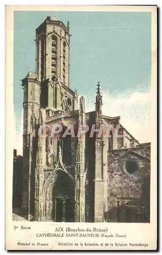 Cartes postales Aix en Provence Cathedrale Saint Sauveur