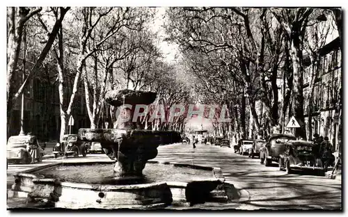 Cartes postales Aix en Provence Fontaine des neuf canons sur le cours Mirabeau