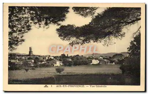 Cartes postales Aix en Provence Vue generale