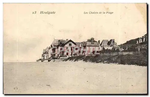 Ansichtskarte AK Houlgate Les chalets de la plage