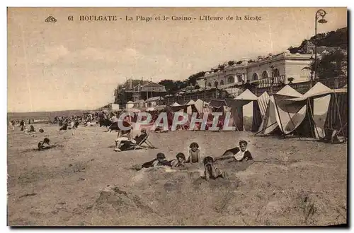 Ansichtskarte AK Houlgate La plage et le casino L&#39heure de la sieste