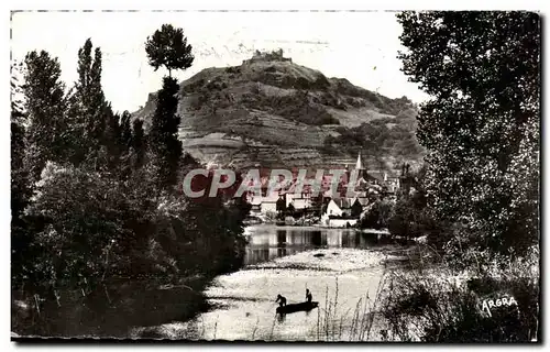 Cartes postales moderne Espalion Domine par les fieres ruines feodales du chateau de Calmont