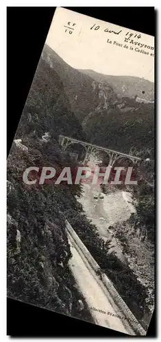 Cartes postales Aveyron Le pont de la Cadene et gorges de la Truyere