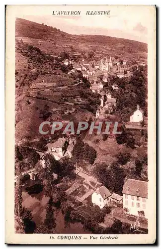 Cartes postales Conques Vue generale